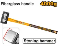 Baros profesional 4.0kg INGCO – HSTH83498, cap forjat otel carbon 45#, maner fibra sticla antishock, prindere ergonomica, pentru demolari si lucrari grele