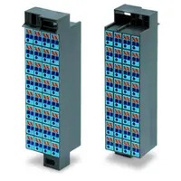 Matrix patchboard; 32-pole; Marking 33-64; Color of modules: blue; for 19 racks; 1,50 mm²; dark gray