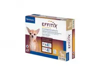 Antiparazitar extern pentru caini Effitix XS (1.5-4 kg), 4 pipete