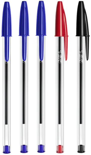 Set pixuri BIC Cristal - 1.0 mm, 5 buc