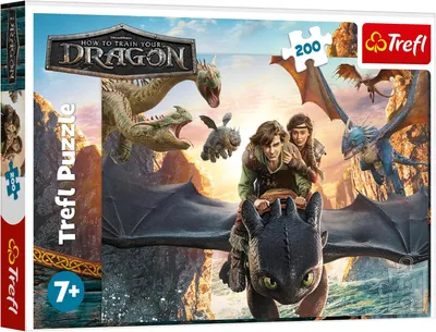 Puzzle pentru copii Trefl din 200 piese- Fără dinți și prieteni