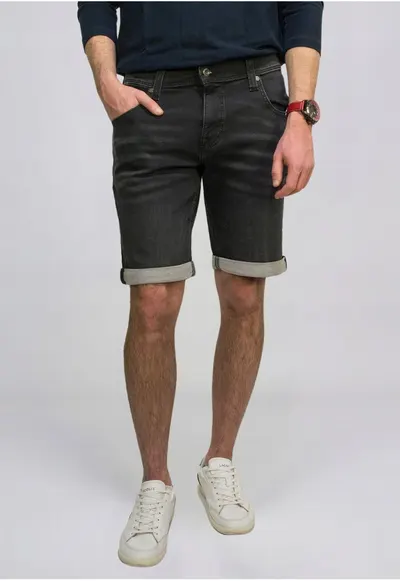 Blugi Barbati Scurti - Chicago Shorts - Marime 36 - Negru - Regular Fit - Bumbac - Design Clasic Casual - Lungime Scurta - Ideal Pentru Uz Zilnic