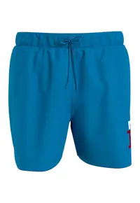 Pantaloni scurti de baie cu monograma - Albastru