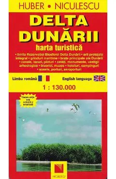 Delta Dunarii. Harta turistica