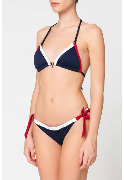 Sutien de baie cu cupe triunghiulare Bluco - Bleumarin