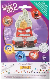 Kit de broderie cu diamante Craft Buddy - Crystal Art Buddies: Anger, 7 piese