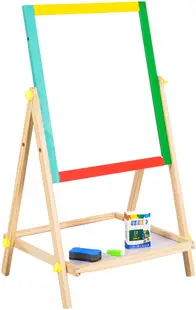 Tablă de desen din lemn Moni Toys - Cu două fețe
