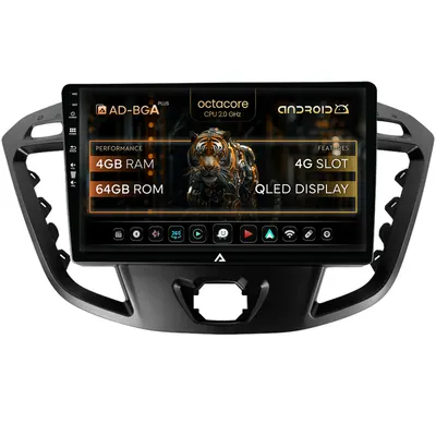 Navigatie Ford Transit Tourneo (2012-2020), Android, A-Octacore 4GB RAM + 64GB ROM, 9 Inch - AD-BGA9004+AD-BGRKIT123