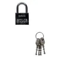 Lacat Patrat Cromat, cu 3 Chei, 30 mm