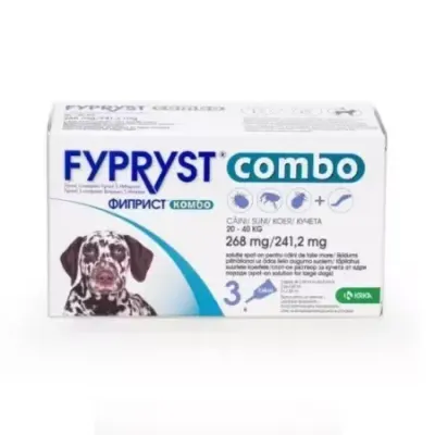 Antiparazitar extern pentru caini Fypryst Combo L 20-40 kg x 3 pipete