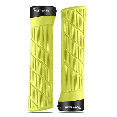 Mâner biciclete antiderapant, absorbție șocuri, galben
