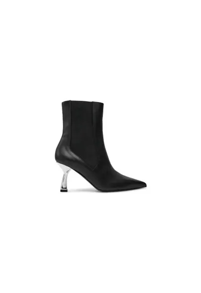 Ghete dama 304383373 - Piele naturala - Negru - Negru