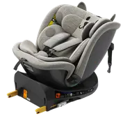 Scaun auto Buf Boof B-Joy Deluxe LightGreyCat iSize cu isofix, pozitie somn 155 grade, rotativ 360 grade, 40-150 cm