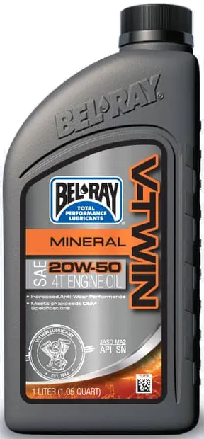 Ulei de motor Bel-Ray V-TWIN MINERAL 20W-50 1 l 1L