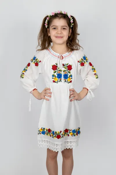 Rochie traditionala fetite Lacramioara