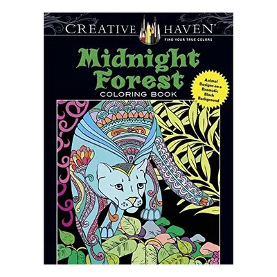 Creative Haven Midnight Forest Coloring Book