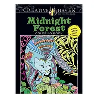 Creative Haven Midnight Forest Coloring Book
