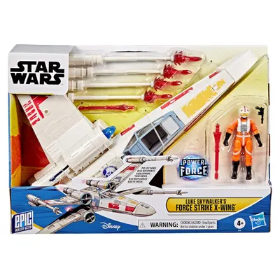 Set figurina si avion, Star Wars, Luke Skywalker, Force Strike X-Wing, G0768