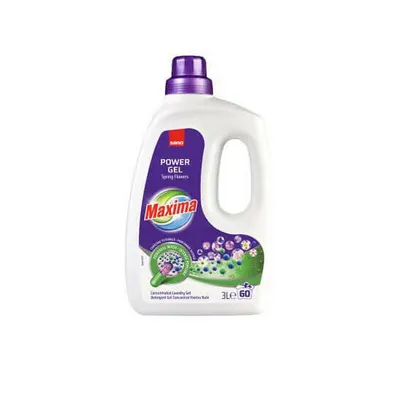 Detergent gel concentrat pentru rufe Sano Maxima Spring Flowers, 60 spalari, 3 l Engros
