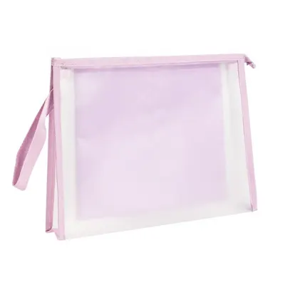 Geantă cu fermoar Deli Jelly & Sunny - Cu trei compartimente, A4, roz
