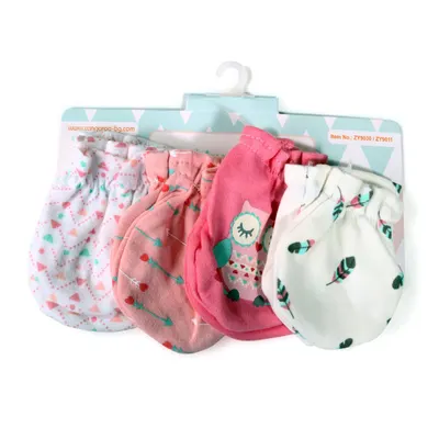 Set 4 manusi pentru bebelusi Cangaroo Tibby pink