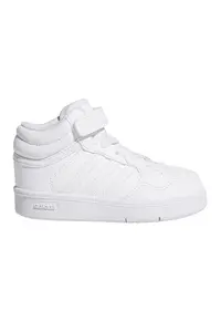 Pantofi sport mid-high din piele ecologica Hoops 4.0 - Alb optic