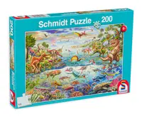 Puzzle Schmidt din 200 de piese - Discover The Dinosaurs