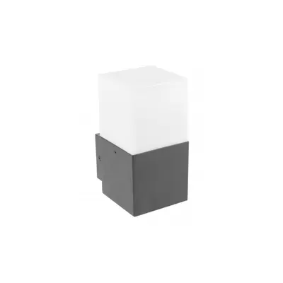 Corp de iluminat pentru exterior - Garden fixture LARGO-AU, E27, MAX.15W, IP44, AC220-240V, 50-60Hz, top straight wall lamp, graphite