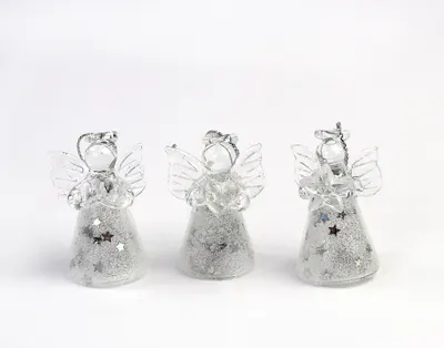 Set decoratiuni Craciun - Glass Angels, 6 pcs