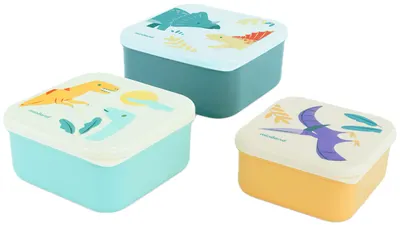 Set cutie cu alimente Miniland - Jungle, 3 buc