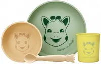 Set de hranire din silicon Sophie la Girafe, Pamant
