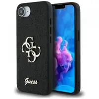 Husa pentru Apple iPhone 17e / 16e, Guess, Fixed Glitter Big 4G, Neagra