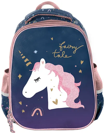 Ghiozdan ergonomic Paso Unicorn - Cu 2 compartimente