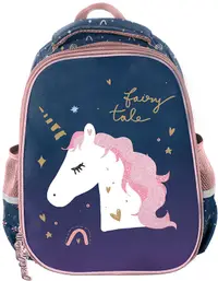 Ghiozdan ergonomic Paso Unicorn - Cu 2 compartimente