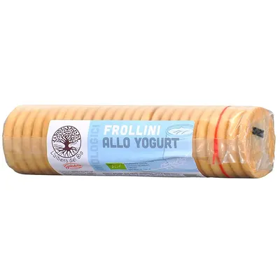 Biscuiți organici cu iaurt, 250 g, L'Albero del Bio