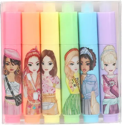 Marcaje text ștergătoare Depesche TopModel My BFF - 6 buc, culori pastelate