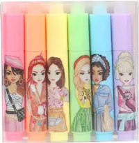 Marcaje text ștergătoare Depesche TopModel My BFF - 6 buc, culori pastelate