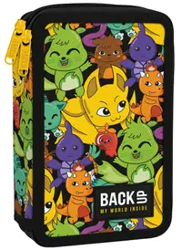 Penar cu rechizite BackUp DW - Aliens, cu 2 fermoare