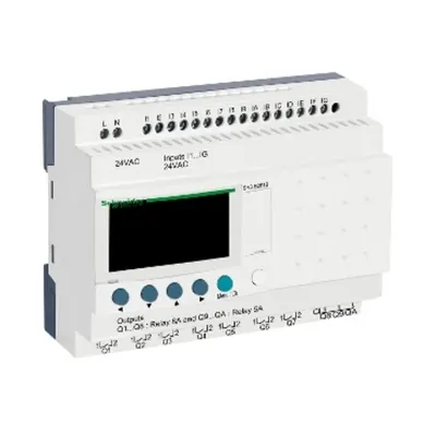 Releu Inteligent Modular Zelio Logic, 24 I O, 24 V C.A., Ceas, Afisaj