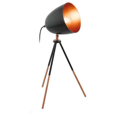 Lampa de masa CHESTER negru, copper 220-240V,50/60Hz IP20