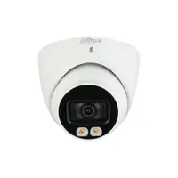 Camera supraveghere Dome Dahua Full Color HAC-HDW1809T-A-LED-0280B, 8 MP, lumina alba 40 m, 2.8 mm, microfon