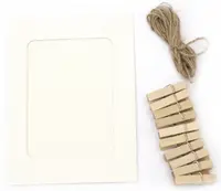 Set de rame din carton Em Art - 18.3 x 13.4 cm, alb (10 buc.)