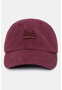 Sapca din bumbac cu broderie logo Fortuno - Visiniu