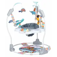 Jumper interactiv, FreeON, Jump&Play, Cu scaun rotativ la 360 grade, Reglabil pe inaltime, Cu melodii, lumini si jucarii, Conform cu standardul european de securitate EN 14036:2003, Multicolor