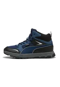 Pantofi sport mid-high cu finisaj rezistent la apa Evolve - Negru/Albastru inchis