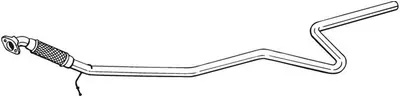 Teava esapament Mijloc (x2130mm) potrivit FORD FIESTA VI 1.25 1.4 1.4LPG 06.08