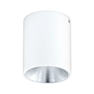 Polasso round 3,3W 3000K white silver