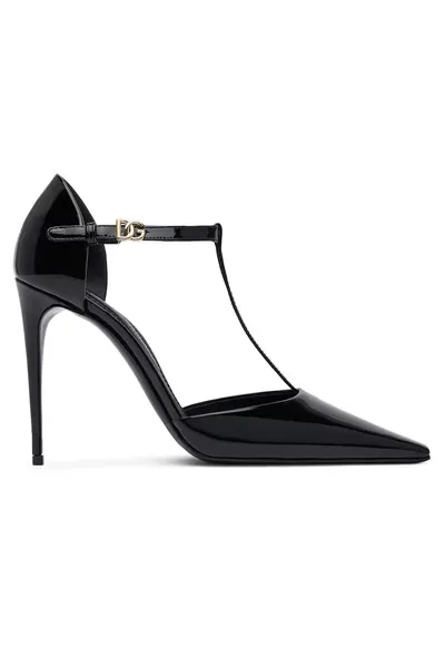 Pantofi stiletto Dolce Gabbana - piele naturala - toc inalt - negru
