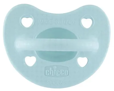 Suzetă din silicon Chicco - Soft Lux, 2-6 luni, albastru, sortiment