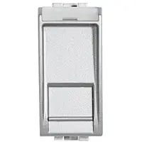 Priza date RJ45 Ftp 1 modul CAT 6 Living Light Bticino NT4279C6F, argintiu
